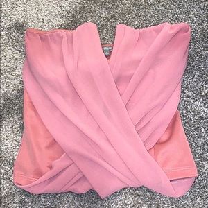 Rose pink crop top🔥